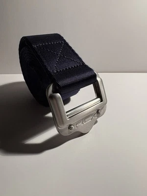 RLX Ralph Lauren Polo Golf темно-синий/королевский синий перепончатый нейлоновый ремень мужской слайдер пряжка - Изображение 1 из 4