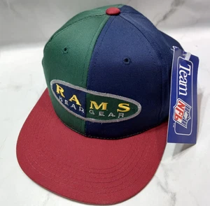 Team NFL Rams Kopfbedeckung 3-farbig bestickt Snapback ANNCO Mütze neu aus altem Lagerbestand - Bild 1 von 11