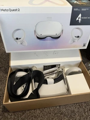 Meta Oculus Quest 2 128GB VR Virtual Reality Headset+Controllers (Used, Tested) - Image 1 of 4