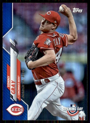 2020 Topps Opening Day Blue Foil #174 Sonny Gray Cincinnati Reds - Image 1 of 2