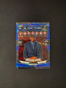 2024 Prizm Black Dwyane Wade #5 Luck of the Lottery Blue Ice /125 - Picture 1 of 2