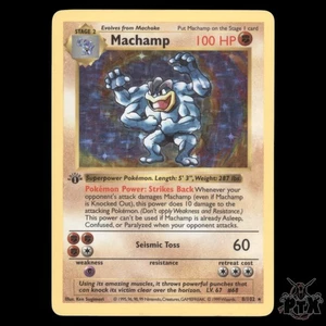 Machamp Holo #8/102 1st Edition Base Set LP/MP Pokemon 1999 - Picture 1 of 3