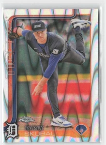 2025 Topps Chrome Tarik Skubal #258 Raywave Refractors Baseball - Picture 1 of 2