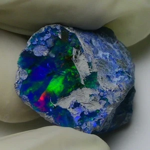 Smooth Blue Opal Rough 14.60 Cts Natural Ethiopian Welo Opal Raw, Jewelry Grade - Picture 1 of 6