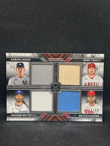 Collezione Topps Museum 2022 pezzi primari Quad #FPR-JTBH Betts Judge Trout - Foto 1 di 2