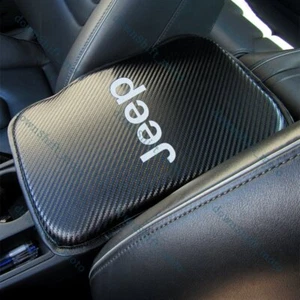 X1 For JEEP Carbon Fiber Car Center Console Armrest Cushion Mat Pad Cover New - Picture 1 of 4