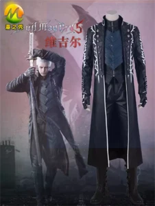 Game Devil May Cry 5 Vergil Nelo Cosplay Costume Full Set Halloween Outfit Man - Picture 1 of 20