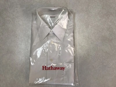 HATHAWAY MEN'S DRESS SHIRT 16 X 32 WHITE - Image 1 of 3