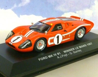 IXO DIECAST 1/43 FORD GT40 MKIV MK4 #1 WINNER LE MANS 1967 DAN GURNEY & A.J.FOYT - Image 1 of 3
