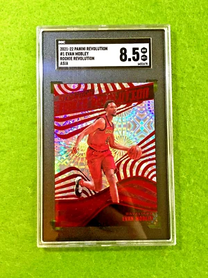 Evan Mobley FIREWORKS PRIZM POP 1/1 ROOKIE CARD 2021 Revolution EVAN MOBLEY  SGC - Image 1 of 4