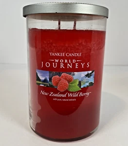 Yankee Candle World Journeys New Zealand Wild Berry 20 oz 2 Wick Tumbler Rare - Picture 1 of 4