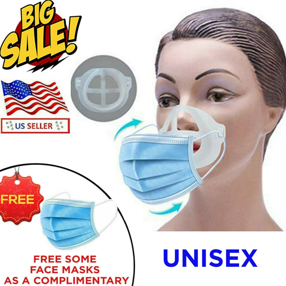 3D BRACKET/FACE MASK SUPER SPACER CREATES SPACE FOR EASIER BREATHING AND TALKING - Image 1 of 1