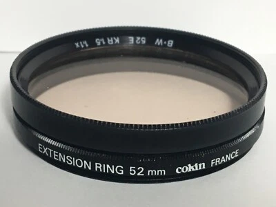 B+W 52mm 52E KR 1.5 1.1X Filter & Cokin 52mm Extension Ring - Image 1 of 4