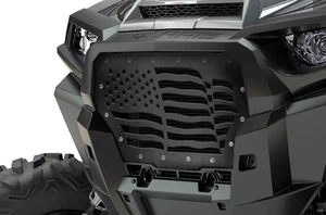 Steel Aftermarket Grille for 17-18 Polaris RZR Turbo 1000 XP Grill AMERICAN FLAG - Picture 1 of 5
