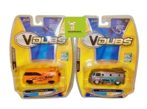 2007 Wave 4 JADA VDUBS 62 VW Volkswagen Bus ORANGE CRUSH & TORPEDO 1:64 New - Picture 1 of 1