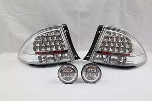 LED CLEAR Tail Lights+Rear Trunk Led Lights For LEXUS IS200 IS300 1998-2005 - Picture 1 of 7