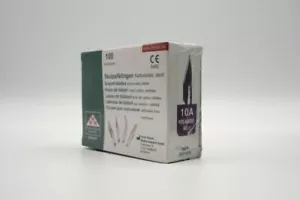 Einweg Skalpell Klingen Skalpellklingen Fig. 10A, 100 Stück - Bild 1 von 3