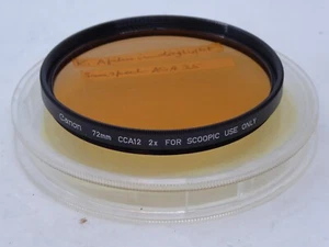 Canon Brand 72mm NEW Screw in CCA 12 AMBER Filter GENUINE ORIGINAL WITH CASE - Picture 1 of 1