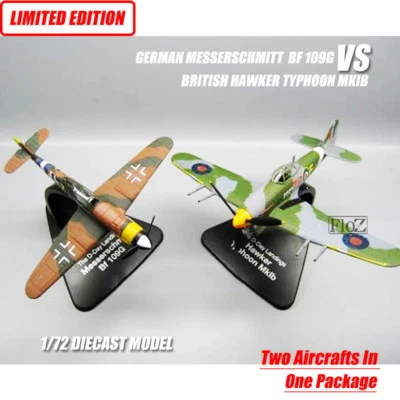 GERMAN MESSERSCHMITT BF 109G VS BRITISH HAWKER TYPHOON MKIB 1/72 model aircraft - Image 1 of 4