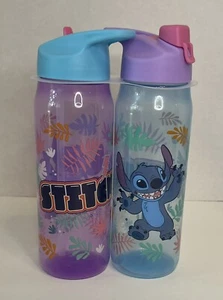 Disney Stitch 20 flüssige Unzen Wasserflasche 2er Pack PBA kostenloses Kaltgetränk Kinder - Bild 1 von 5