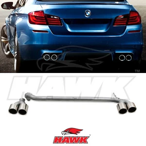 EXHAUST TIP CONVERSION M5 STYLE QUAD EXIT KIT FOR BMW 5 SERIES F10 10-16 - Picture 1 of 8
