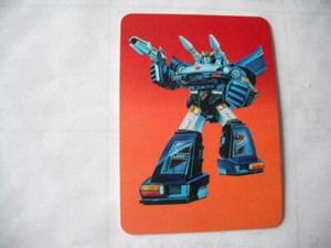 1985 Hasbro MILTON BRADLEY Transformers Action Cards BLUESTREAK  #3