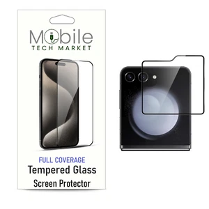For Samsung Galaxy Z Flip 6 - Tempered Glass Screen Protector, Full Coverage - Photo 1 sur 3