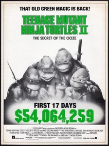 Teenage Mutant Ninja Turtles II - Orig. 1991 Trade AD / poster_ TMNT Secret Ooze - Picture 1 of 1