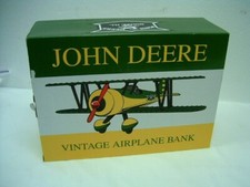 JOHN DEERE JD94 STEARMAN BI-PLANE VINTAGE AIRPLANE BANK