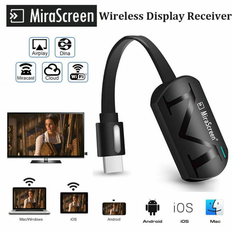 HDMI WiFi Display Dongle DLNA Miracast Airplay Adapter Android iOS Phone to TV - Image 1 of 4