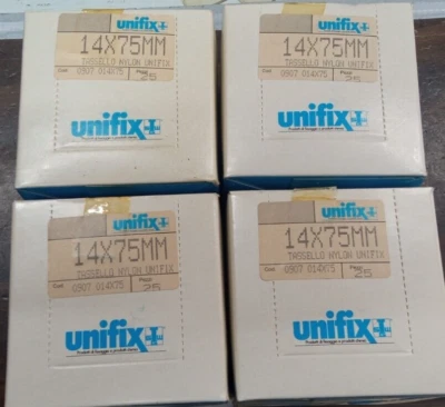 Tassello in nylon "s" - ø mm.14x75   100 pezzi - Immagine 1 di 4