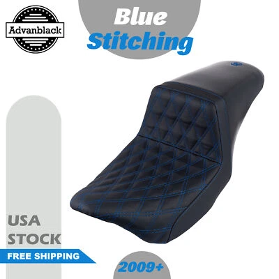 Синее штурмовое сиденье подходит для 2009+ Harley Electra Road Street Glide King - Изображение 1 из 4
