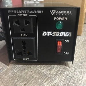 Anbull Voltage Converter 500 VA Voltage Transformer, 220 to 110 Or 110 to 220 - Picture 1 of 4