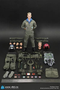 Modellino action figure DID MA80182 1/6 Tom and Nick American F14 Pilot Men 12'' - Foto 1 di 11