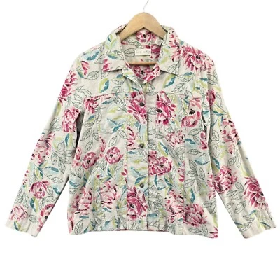 Top Cazadora Marsh Landing Mujer Multicolor Floral Lino Algodón Abotonada Talla M Foto 1 de 4