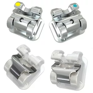 Brackets autoligables de ortodoncia dental metal cerámica Roth MBT 022 empoderar AO - Imagen 1 de 60