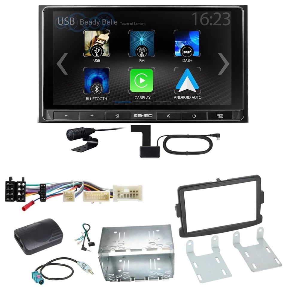ZENEC Z-N538 Android Auto CarPlay DAB+ Einbauset für Dacia Dokker Sandero - Bild 1 von 1