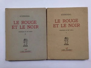 STENDHAL Le rouge et le noir 1946 ed Les Phares (2 TOMES) - Picture 1 of 3