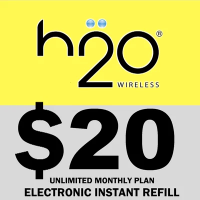 H2O H20 PREPAID REFILL $20 ✅ FAST AND DIRECT ✅ GET TODAY! ✅ TRUSTED USA SELLER - Image 1 of 2