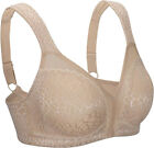 Exclare Full Coverage Double Support Wirefree Plus Size Minimizer Bra - Beige