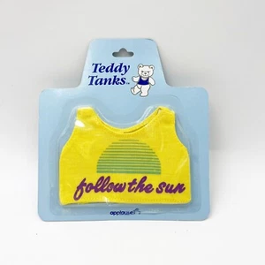 NEW VTG 1987 APPLAUSE Teddy Tees "Follow The Sun" Mini Tank Top - Picture 1 of 2