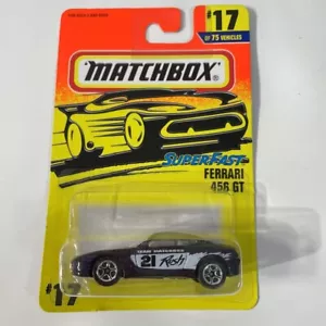 Matchbox Super Fast Ferrari 456 GT #17 Purple 1994 New - Picture 1 of 7