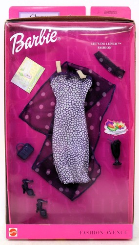 VETEMENTS Barbie Fashion Avenue Outfit Let's Do Lunch Mattel 25702 2001 Nuovo con scatola