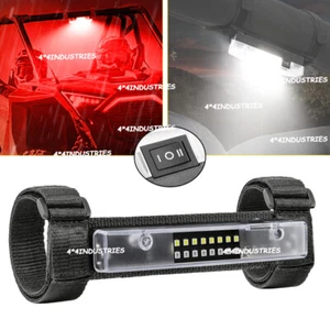 Universal Roll Bar Mount LED Dome Light White & Red for UTV ATV Polaris RZR Can- - Picture 1 of 16