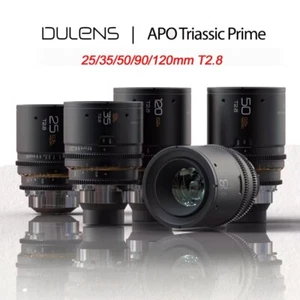 DULENS 25mm 35mm 50mm 90mm 120mm T2.8 APO Triassic Prime Cine Lens for PL-Mount - Picture 1 of 6