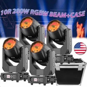 280W 10R Beam Moving Head Stage Light RGBW Gobo Spot Lighting DJ Disco Party DMX - Picture 1 of 23