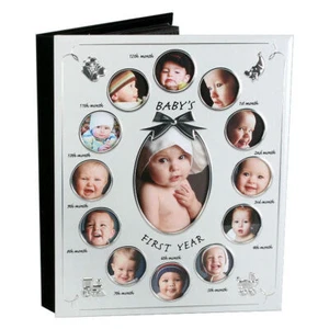 Baby`s First Year Photo Album in Presentation Box NEW Baby Gift Idea - Picture 1 of 2
