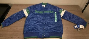 Starter Seattle Seahawks Satin Retro Throwback Jacket Size XL 2025 - Picture 1 of 9