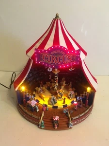 Mr. Christmas 90th Anniversary World's Fair Big Top Circus – 12" Animated Center - Picture 1 of 10