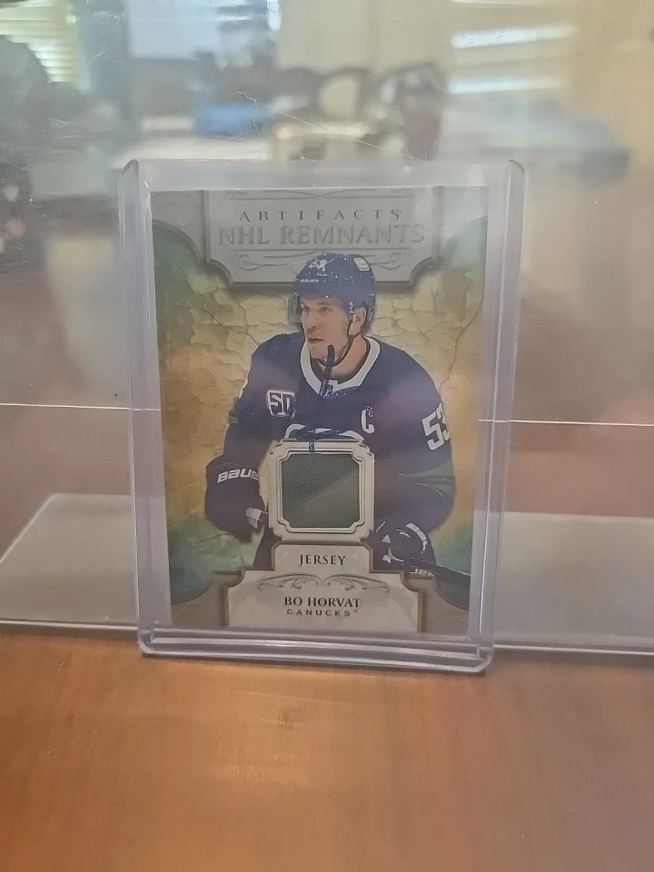 20/21 UD Artifacts Bo Horvat NHL Remnants relic Signed Guaranteed Authentic  - Image 1 of 3